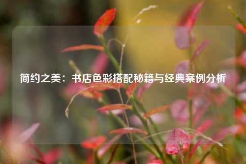 简约之美：书店色彩搭配秘籍与经典案例分析