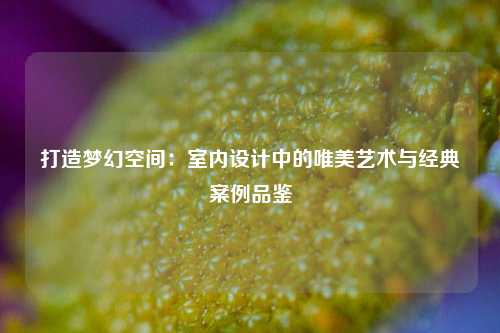 打造梦幻空间：室内设计中的唯美艺术与经典案例品鉴