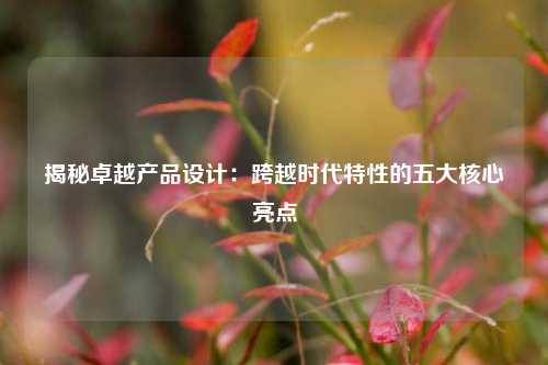 揭秘卓越产品设计:跨越时代特性的五大核心亮点